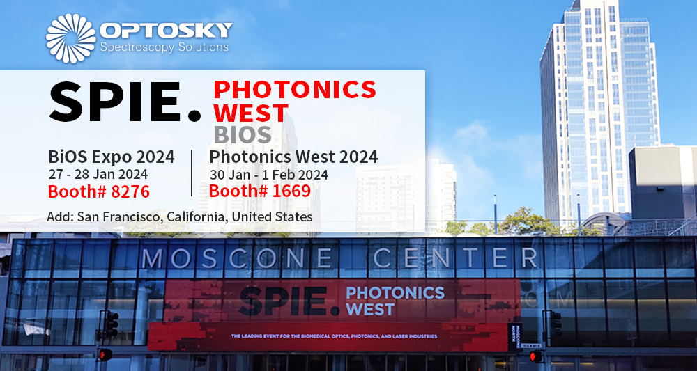 Come and Visit Us at SPIE Photonics West！ Know More about Optosky Spectroscopy Solutions.